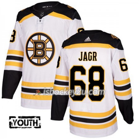 Børn NHL Boston Bruins Trøje Jaromir Jagr 68 Adidas 2017-2018 Hvid Authentic
